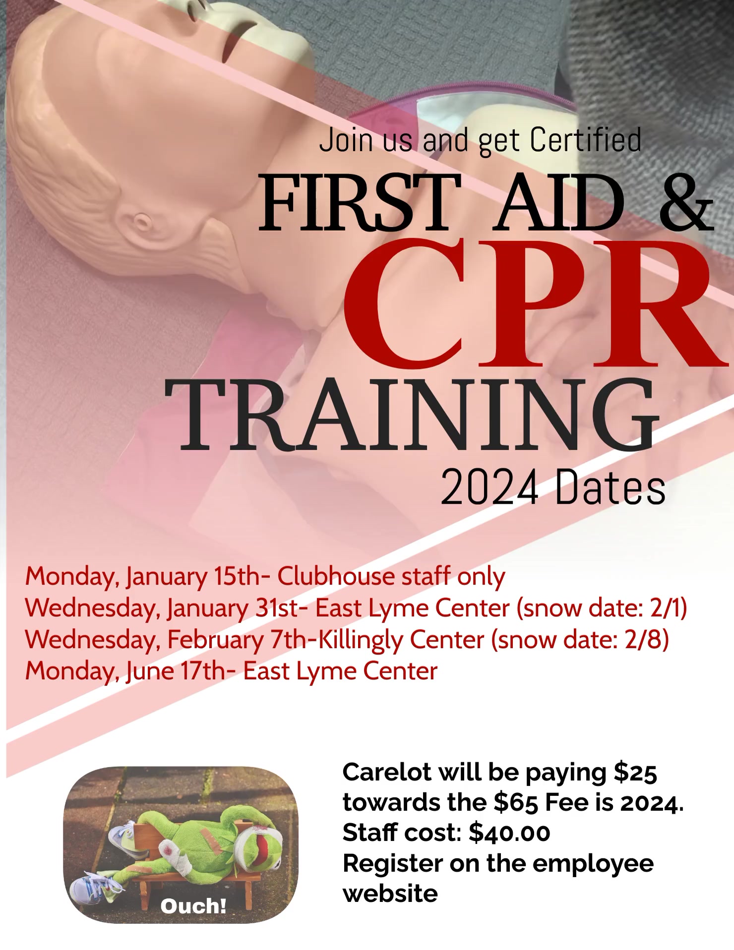 CPR and 1st Aid Class Information « Carelot Children's Center