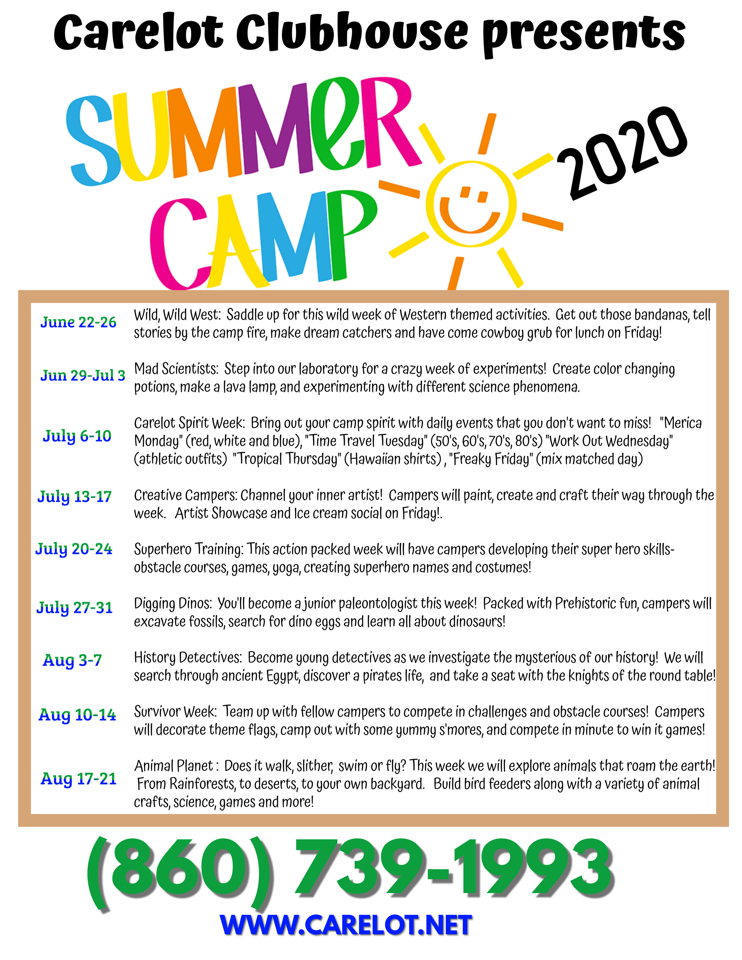 Summer Camp ⋆ Carelot Children's Center Carelot Children's Center